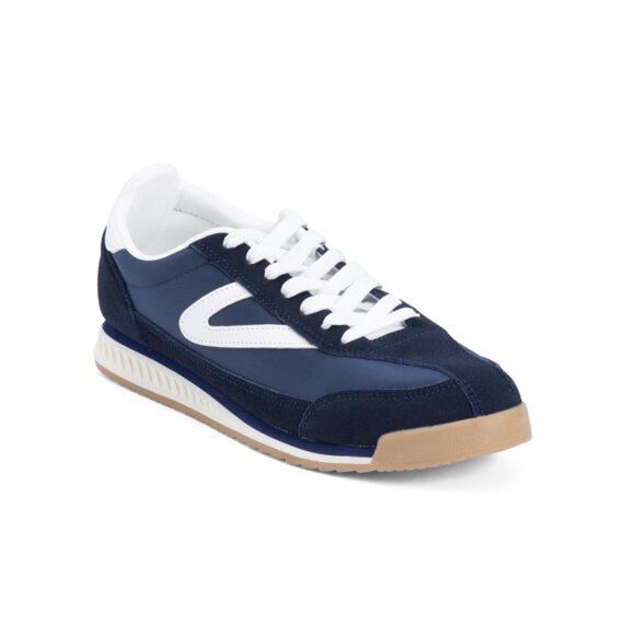TRETORN Navy Rawlings Jogging Shoes With Suede Details - Picture 1 of 2